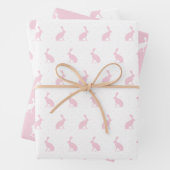 Blush Pink und White Upright Kanbits Muster. Geschenkpapier Set (Beispiel)