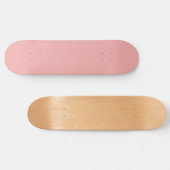 Blush Pink Valentines Solid Skateboard (Horizontal)