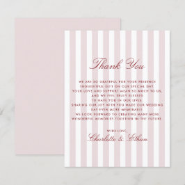 Blush Pink Vertikale Streifen Moderne Hochzeit Dan Einladung