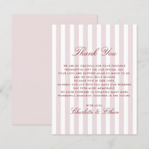 Blush Pink Vertikale Streifen Moderne Hochzeit Dan Einladung