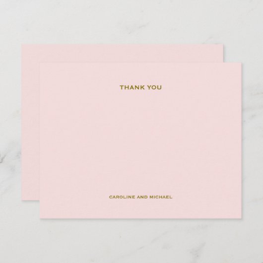 Blush Pink Vielen Dank, dass Sie sich die Karten m (Vorne/Hinten)