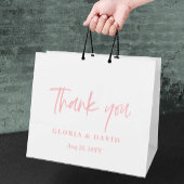 Blush Pink Vielen Dank für Ihre Hochzeit Große Geschenktüte