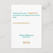 Blush Pink Vielen Dank für Ihre Kundenempfehlung e Begleitkarte (Rückseite)