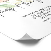 Blush Pink vorbehaltene Eltern von Bride Love Memo Poster (Ecke)