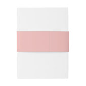Blush Pink Wappen Monogram Wedding Einladungsbanderole (Rückseitenbeispiel)