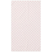 Blush Pink & Warm White Modern Checkered Tischdecke (Vorderseite)