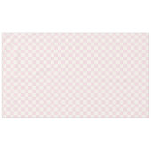 Blush Pink & Warm White Modern Checkered Tischdecke (Vorderseite (Horizontal))