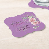 Blush Pink Wasserfarbe Bläsernpest Untersetzer (angewinkelt)