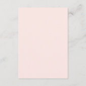 Blush Pink Wasserfarbe Blumengrün Hochzeit RSVP Karte (Rückseite)