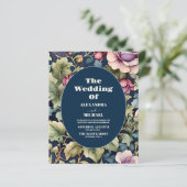 Blush Pink Wasserfarbe Blumenzwiebelblume Hochzeit (Stehend Vorderseite)