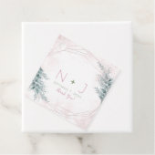 Blush Pink Wasserfarbe Geometrische botanische Hoc Geschenkanhänger (Beispiel)