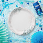 Blush Pink Wasserfarbe Geometrische botanische Hoc Pappteller (Party)