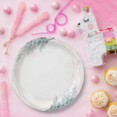 Blush Pink Wasserfarbe Geometrische botanische Hoc Pappteller (Party)