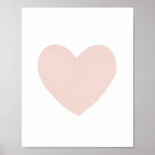 Blush Pink Wasserfarbe Kinderzimmer Dekorationspop Poster