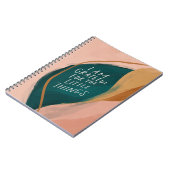 Blush Pink Wasserfarbe Naturfreundlichkeit Notizblock (Linke Seite)