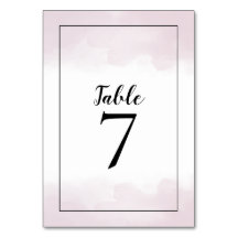 Blush Pink Wasserfarben Schwarzes Skript Hochzeit