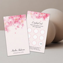 Blush Pink Watercolor Blume Makeup Artist