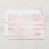 Blush Pink Watercolor Blumenzehen RSVP Karte (Rückseite)