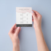 Blush Pink Watercolor Hair Salon Makeup Artist Flyer (Gruppe)