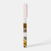 Blush Pink Watercolor Love Custom 4 Photo Collage  iPhone Hülle (Rechte Seite)