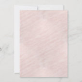 Blush Pink Watercolor Monogram Wedding 5 x 7 Einladung (Rückseite)