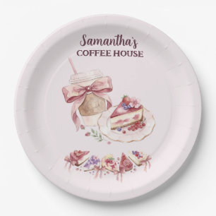 Blush Pink Watercolor Patisserie-Café-Branding Pappteller