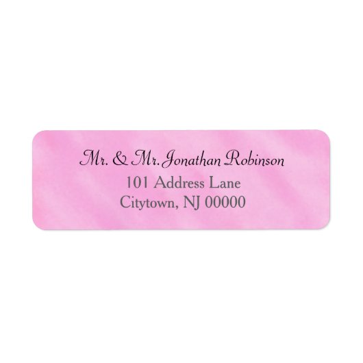 Blush Pink Watercolor Wedding (Vorne)