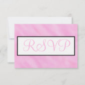 Blush Pink Watercolor Wedding RSVP Karte (Vorderseite)