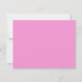 Blush Pink Wavy Frame Note Card Einladung (Rückseite)