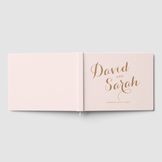 Blush Pink Wedbook Gästebuch (Voll)