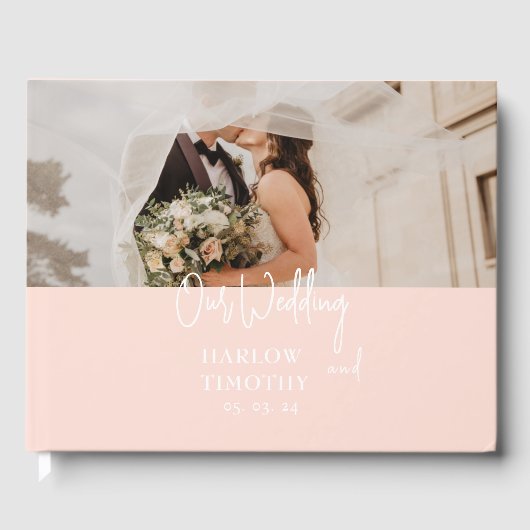 BLUSH PINK WEDD GÄSTEBUCH (Vorderseite)
