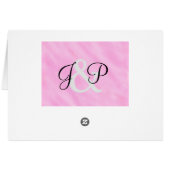 Blush Pink Wedding Danke Karten (Rückseite Horizontal)