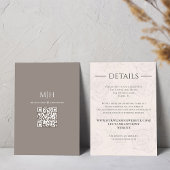 Blush Pink Wedding Details UAWG Custom Begleitkarte