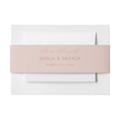 Blush Pink Wedding Invitation Bly Band (Vorderseite Beispiel)