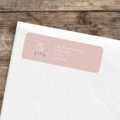 Blush Pink Wedding Monogram Floral Script