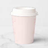 Blush Pink Wedding Paper Cups Pappbecher (Rechts)