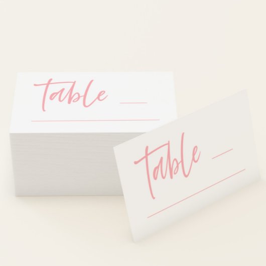 Blush Pink Wedding Platzkarte Visitenkarte