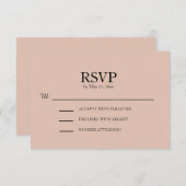 Blush Pink Wedding RSVP (Vorne/Hinten)