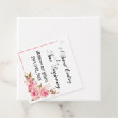 Blush Pink Wedding Tag Geschenkanhänger (Beispiel)