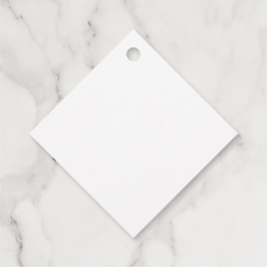 Blush Pink Wedding Tag Geschenkanhänger (Rückseite)