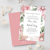 Blush Pink Wedding Watercolor Floral Einladung