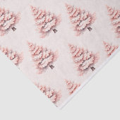 Blush Pink Weihnachtsbaum Muster Decoupage Seidenpapier (Ausschnitt)