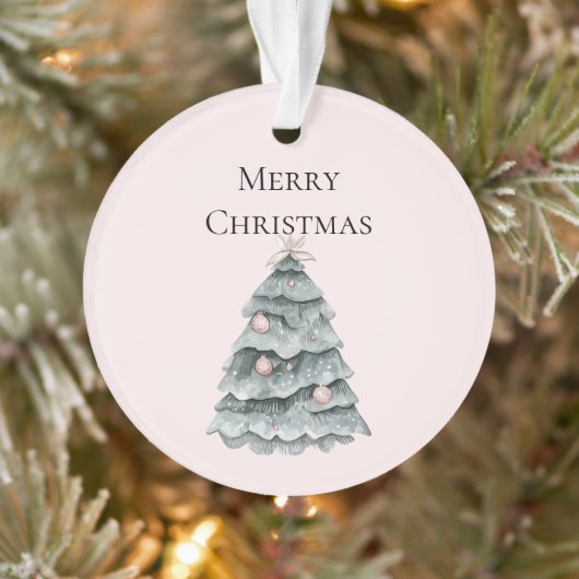 Blush Pink Weihnachtsbaum Ornament (Baum)