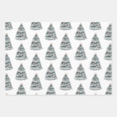 Blush Pink Weihnachtsbaum Ornament Geschenkpapier Set (Vorderseite 3)