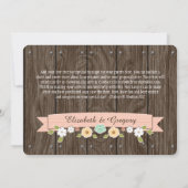 BLUSH PINK Western Horseshoe Save the Date Karte (Rückseite)