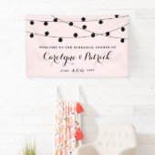 Blush Pink Whimsical Faillights Probe Dinner Banner (Insitu)