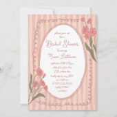 Blush Pink Whimsical Hand Painted Bridal Shower Einladung (Vorderseite)