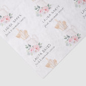 Blush Pink Whisk Spatula Spoons Backen Utensiden Seidenpapier (Ausschnitt)