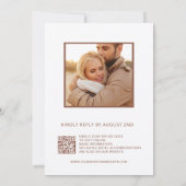 Blush Pink White 3D Flowers  Einladung (Rückseite)