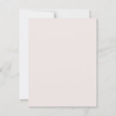 Blush Pink White Blätter Baby Shower Sip und sehen Einladung (Rückseite)